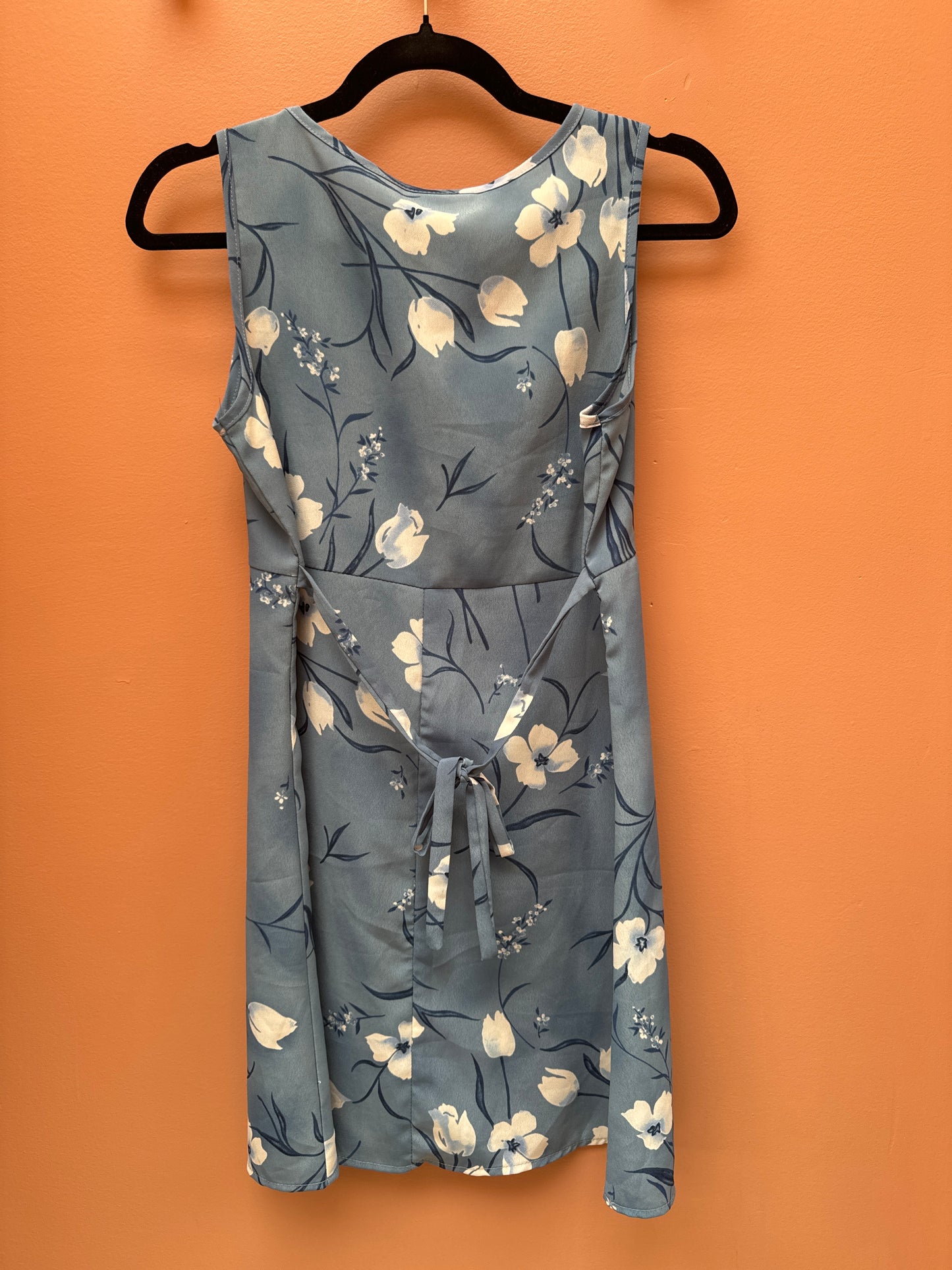 Vintage Blue Floral Dress