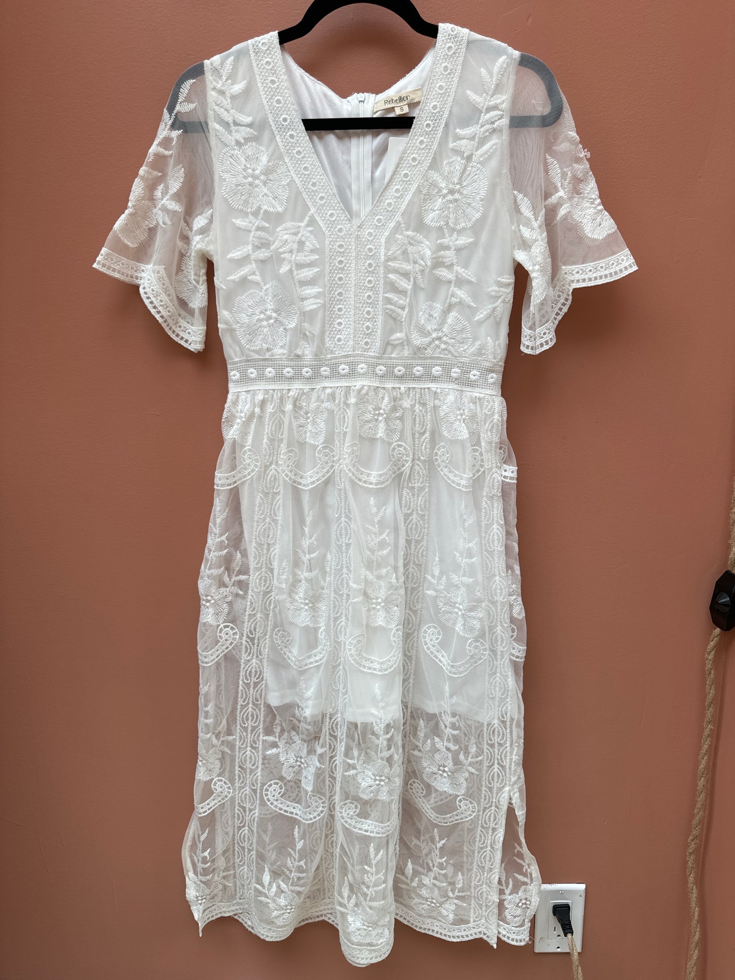 Rebellion White Lace Dress