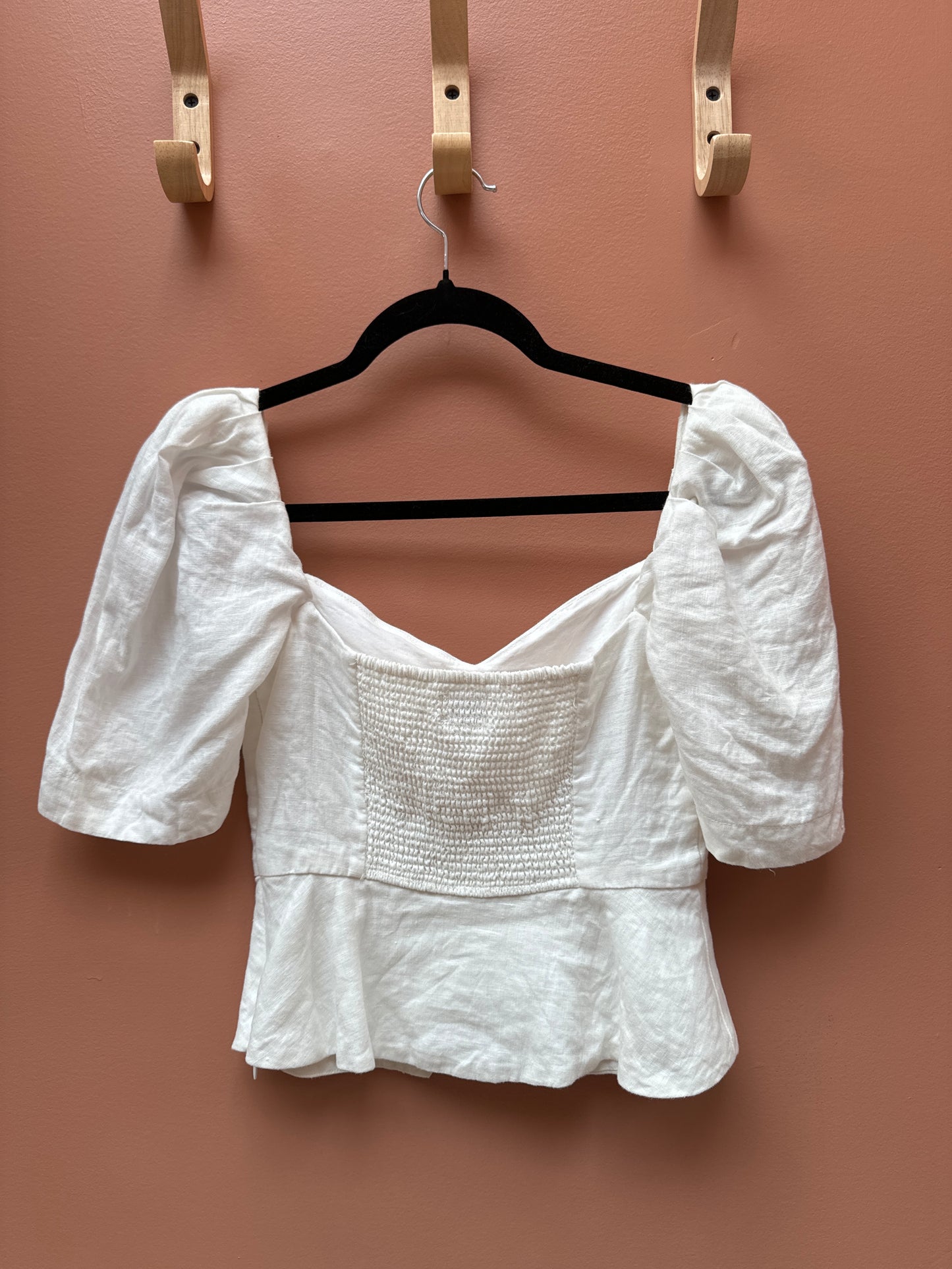 Wilfred Linen Crop Blouse