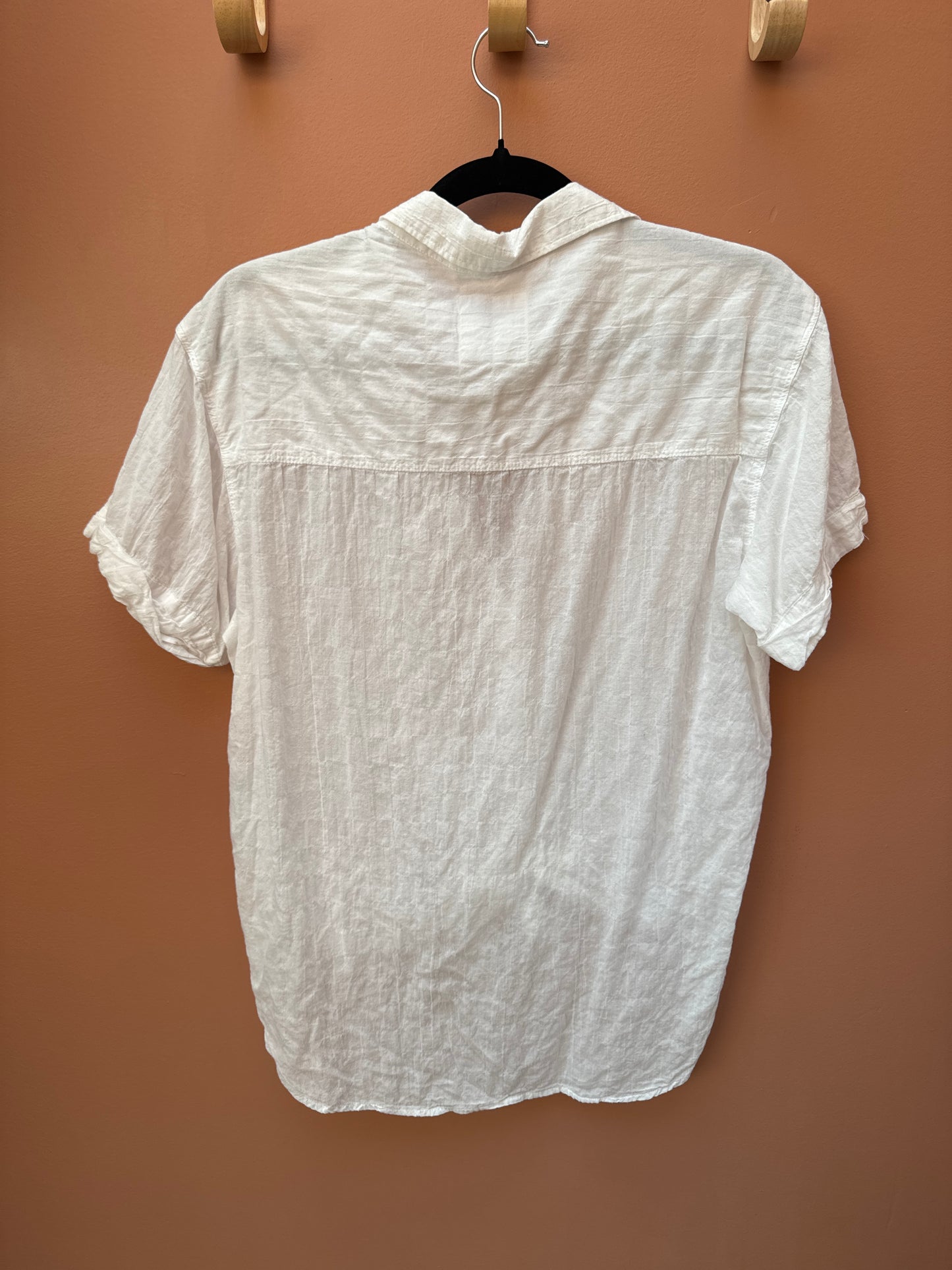 Abercrombie White Button Up SS