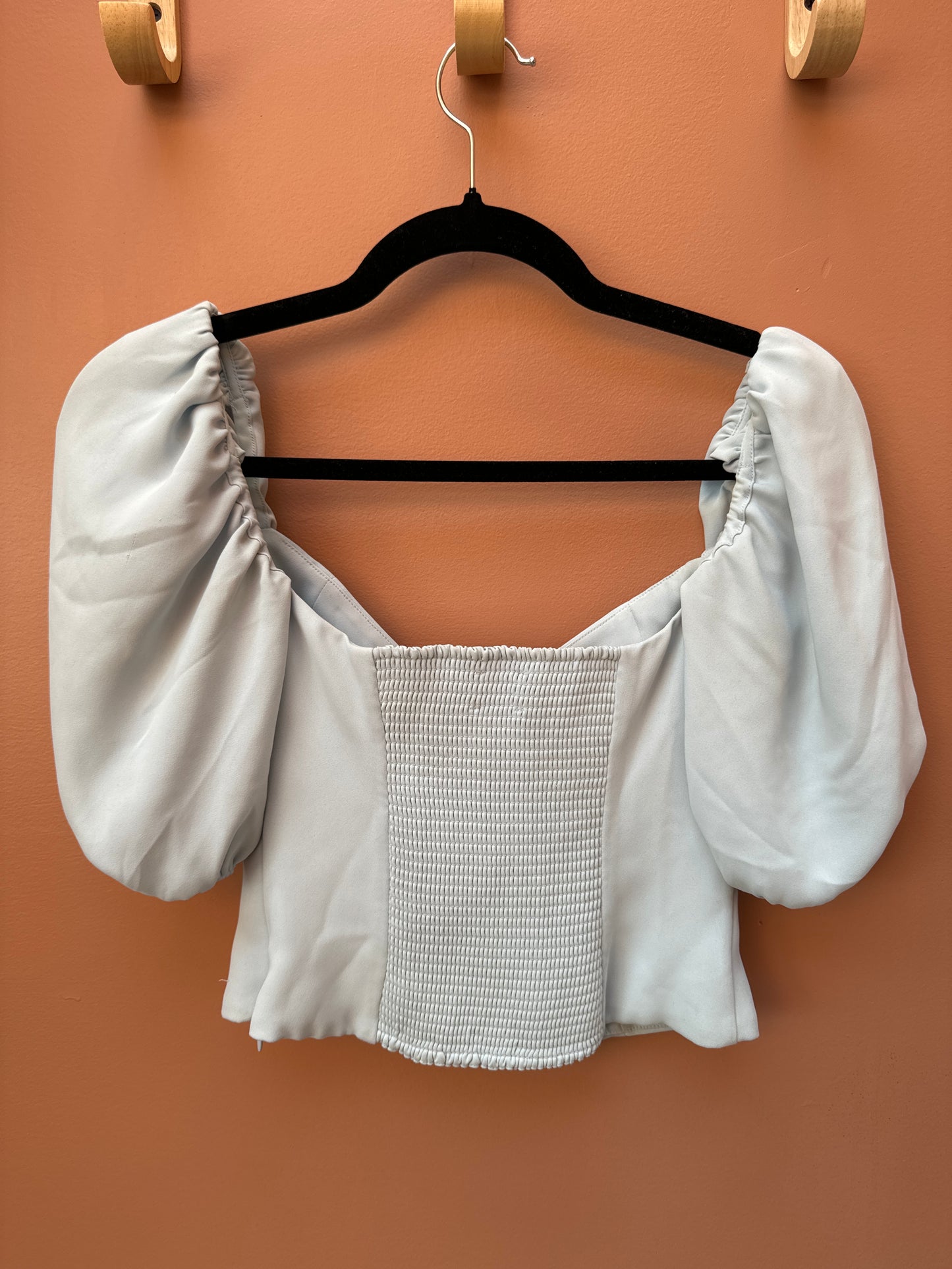 wilfred baby blue blouse