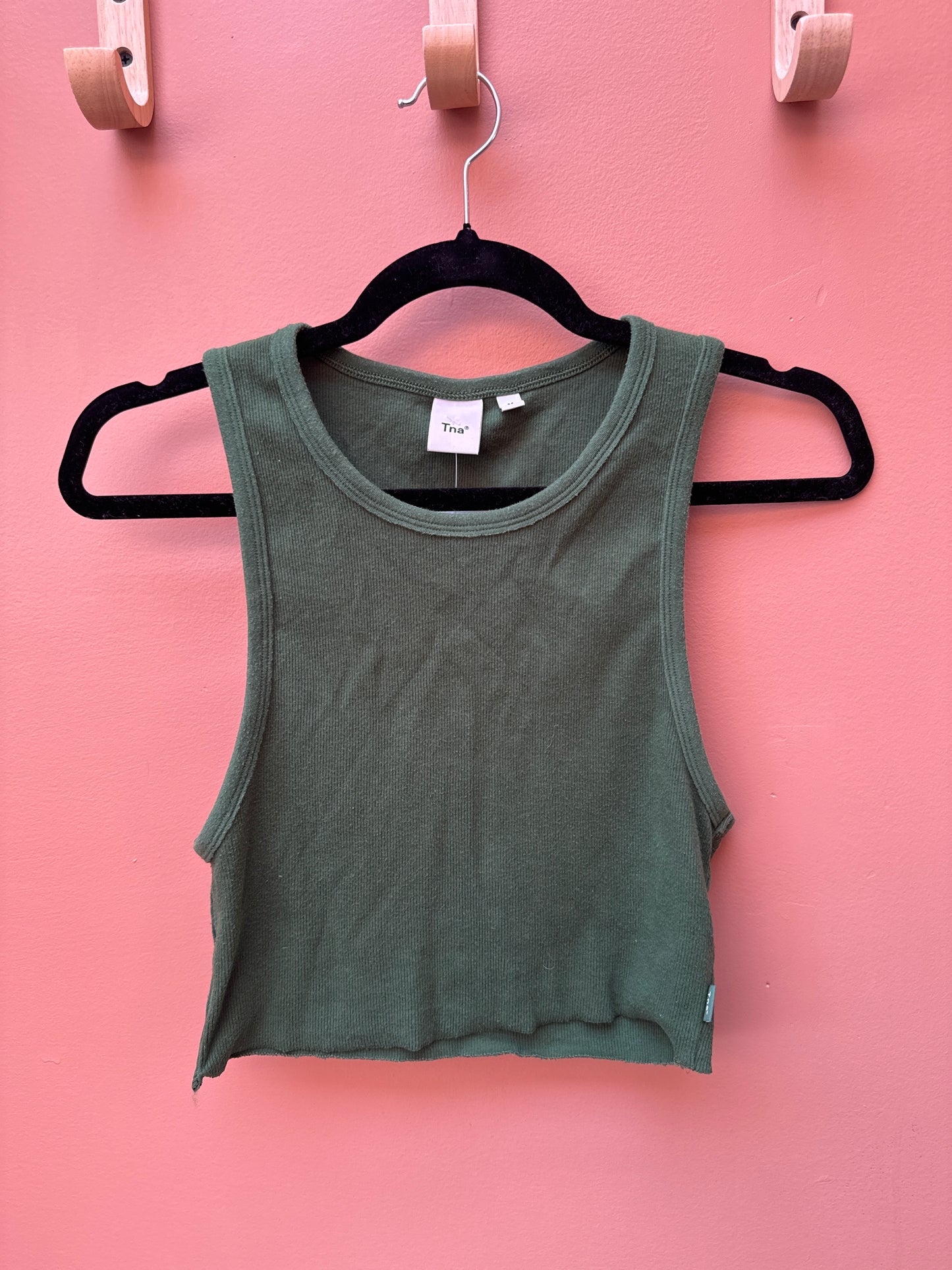 TNA Green Ribbed Tank