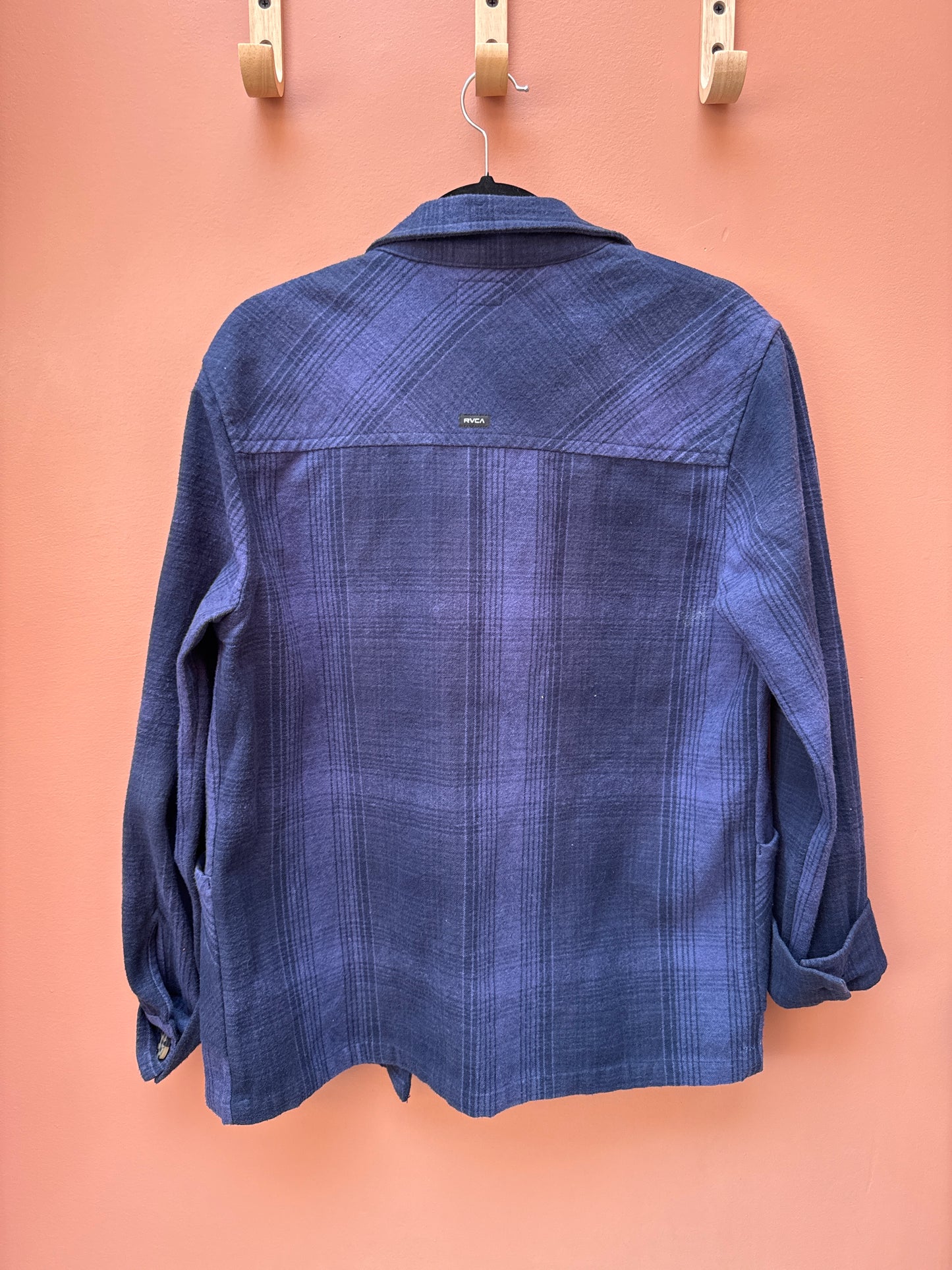 RVCA Blue Plaid Jacket