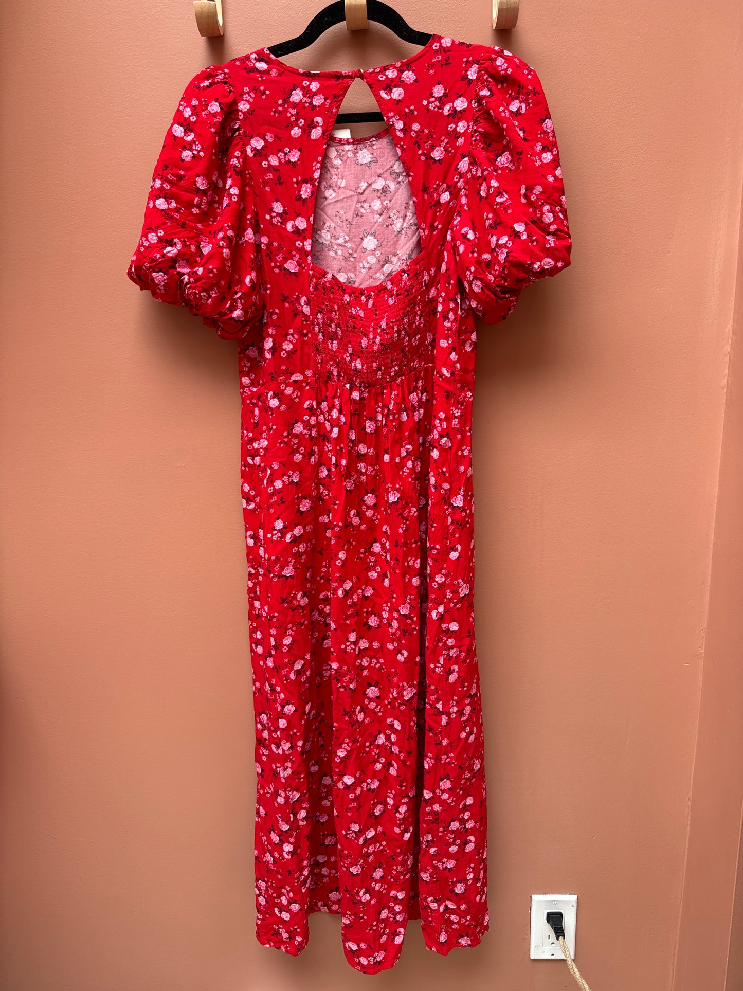 Old Navy Red Floral Dress