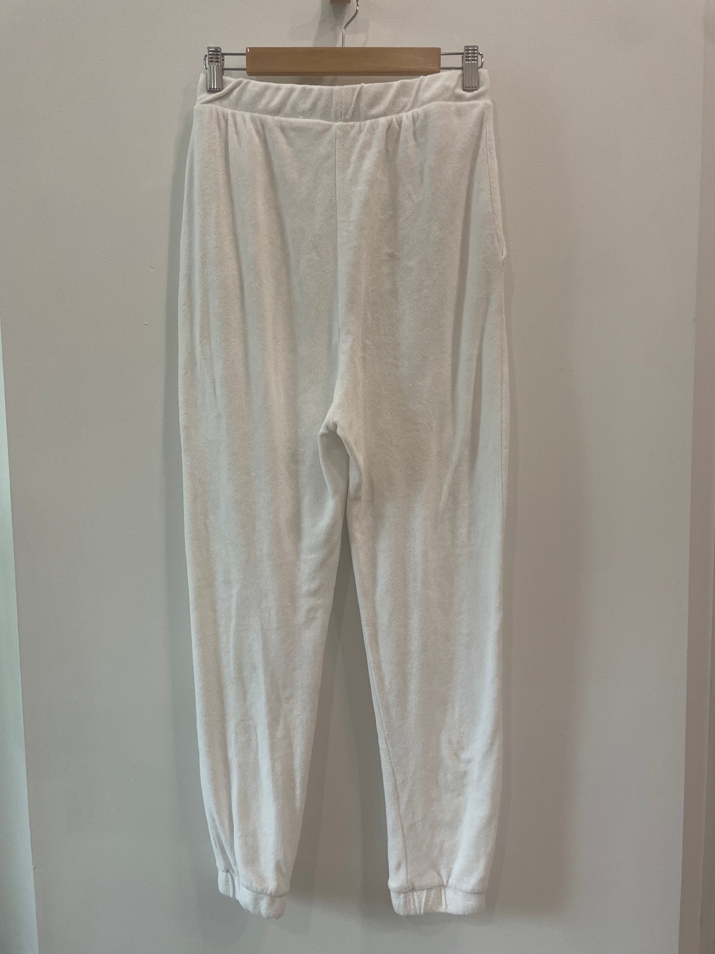 Zara White Terry Sweats