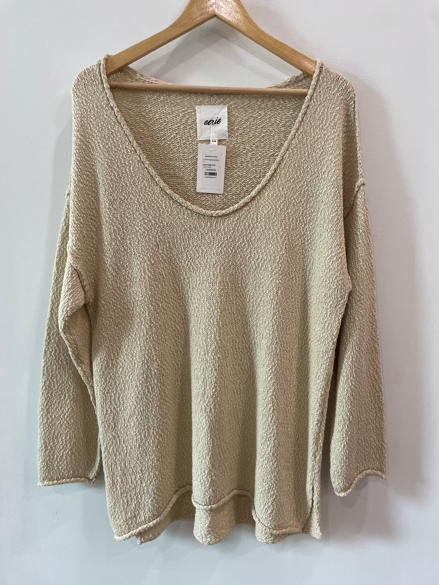 aerie beige knit