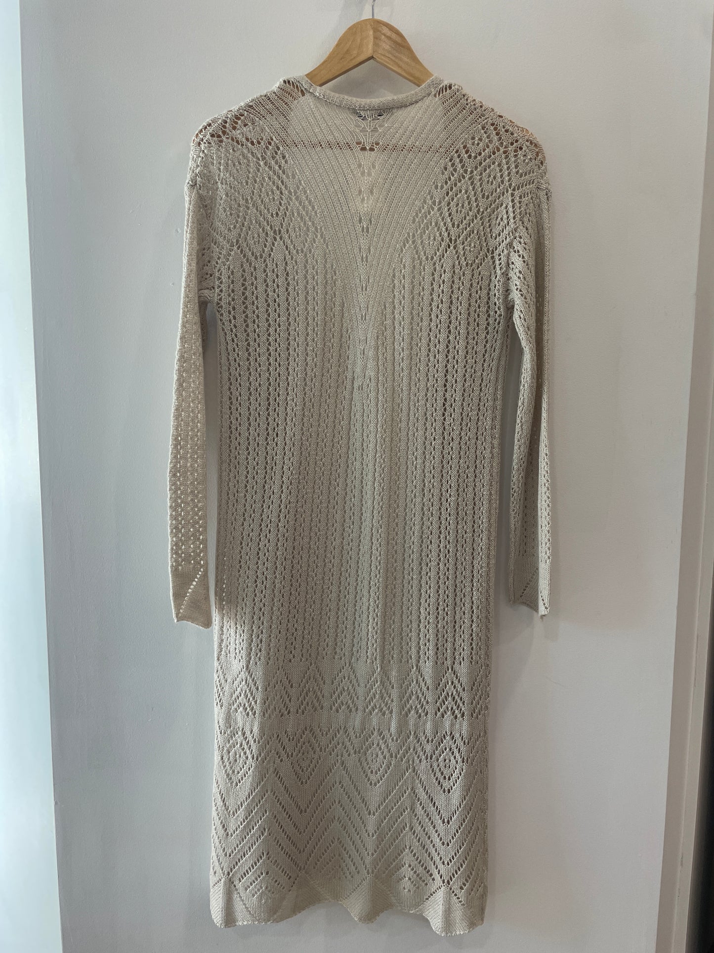 Moral Fiber Crochet Long Cardigan