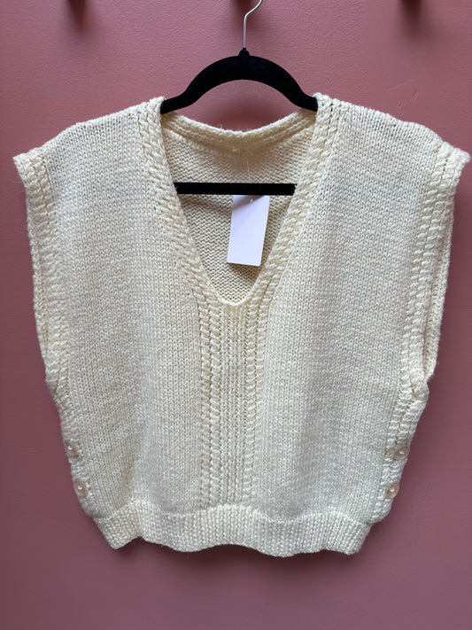 Vintage Yellow Knit Tank