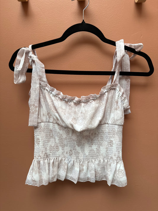 wilfred chiffon ruched tank