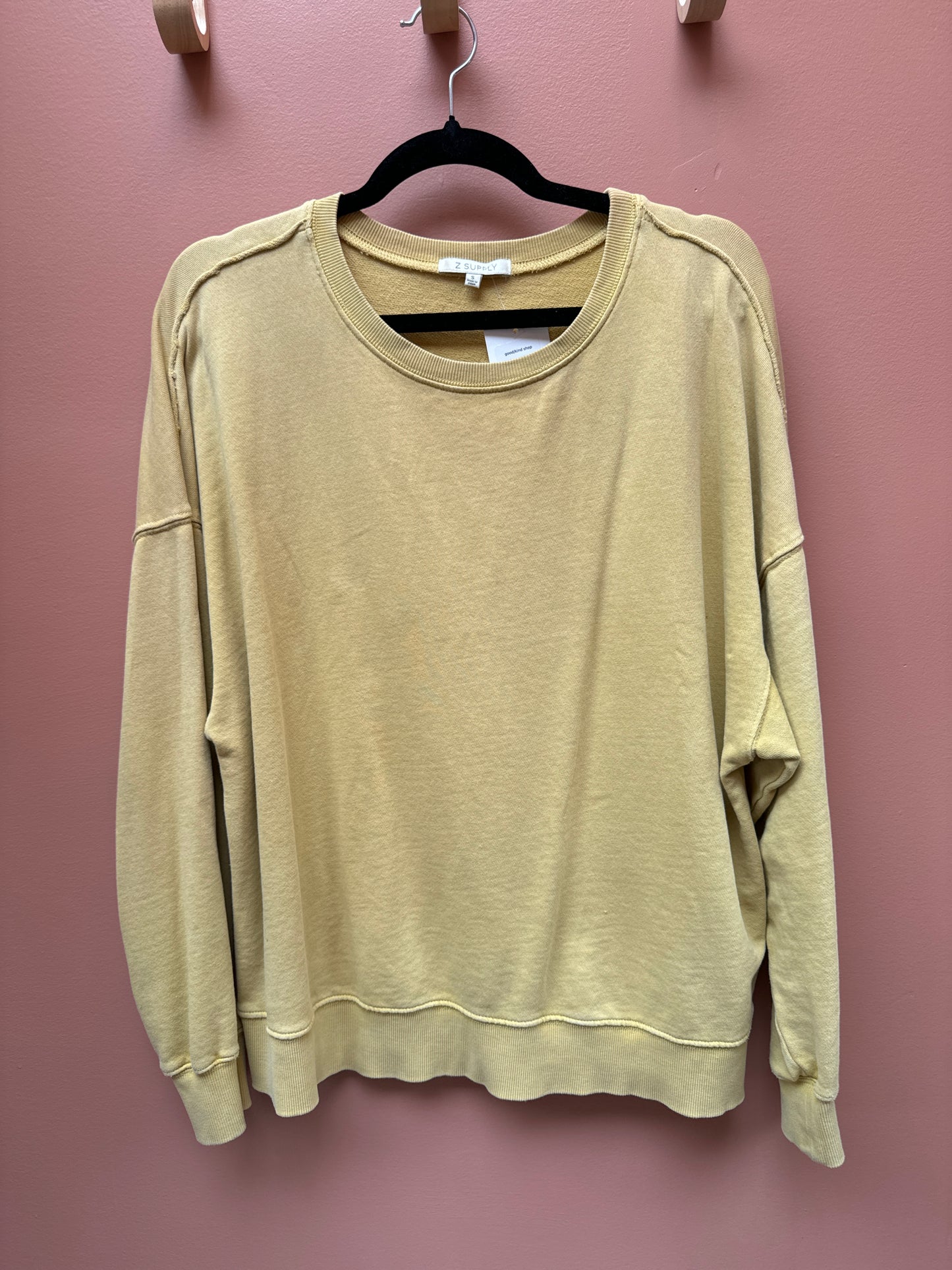 Z Supply Yellow Crewneck