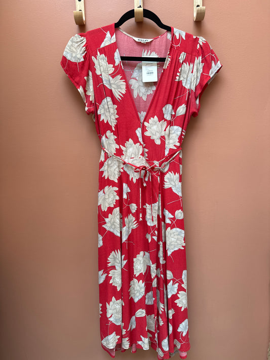 Rollas Red Floral Dress