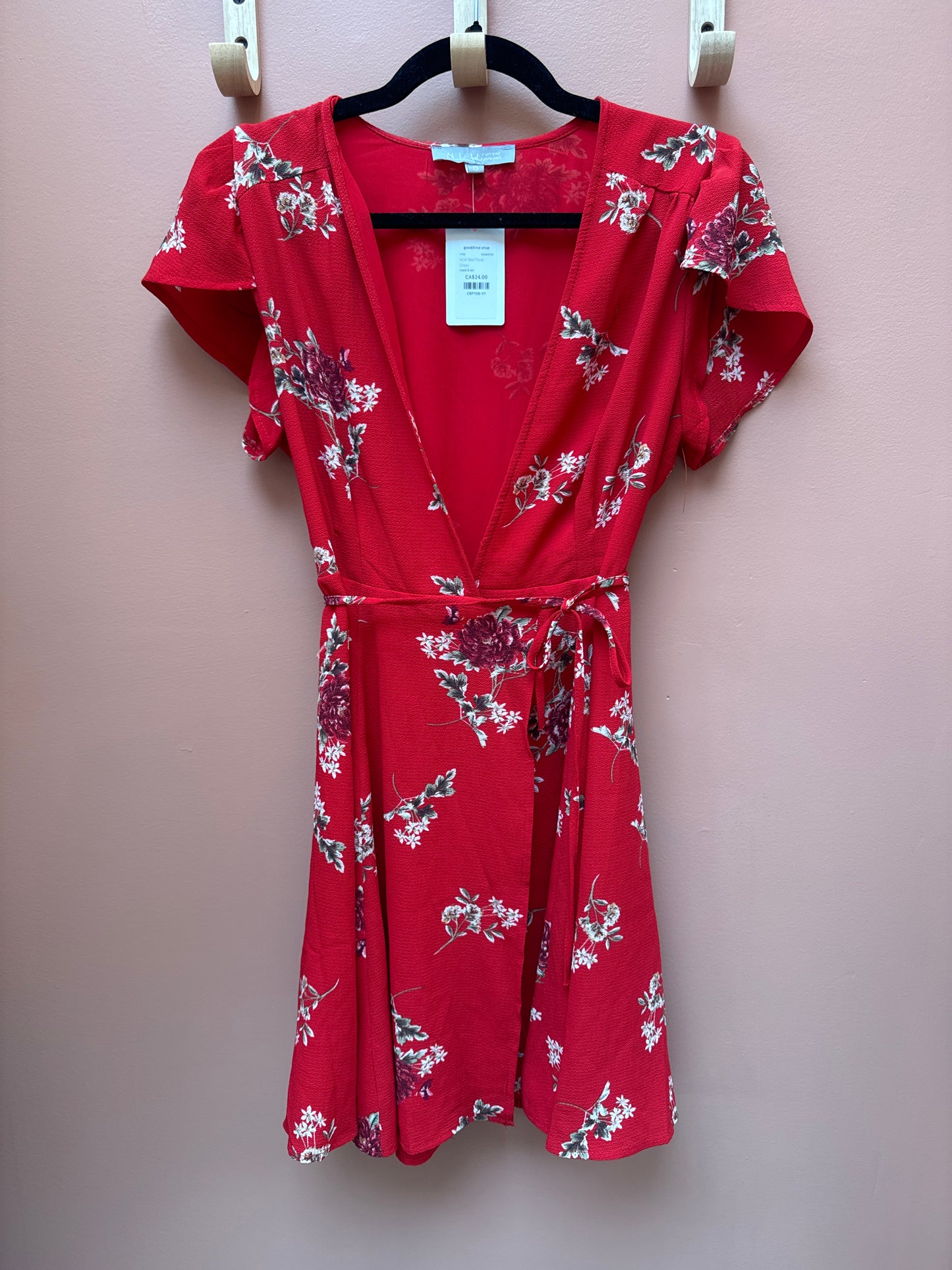 NLW Red Floral Dress