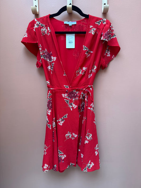 NLW Red Floral Dress