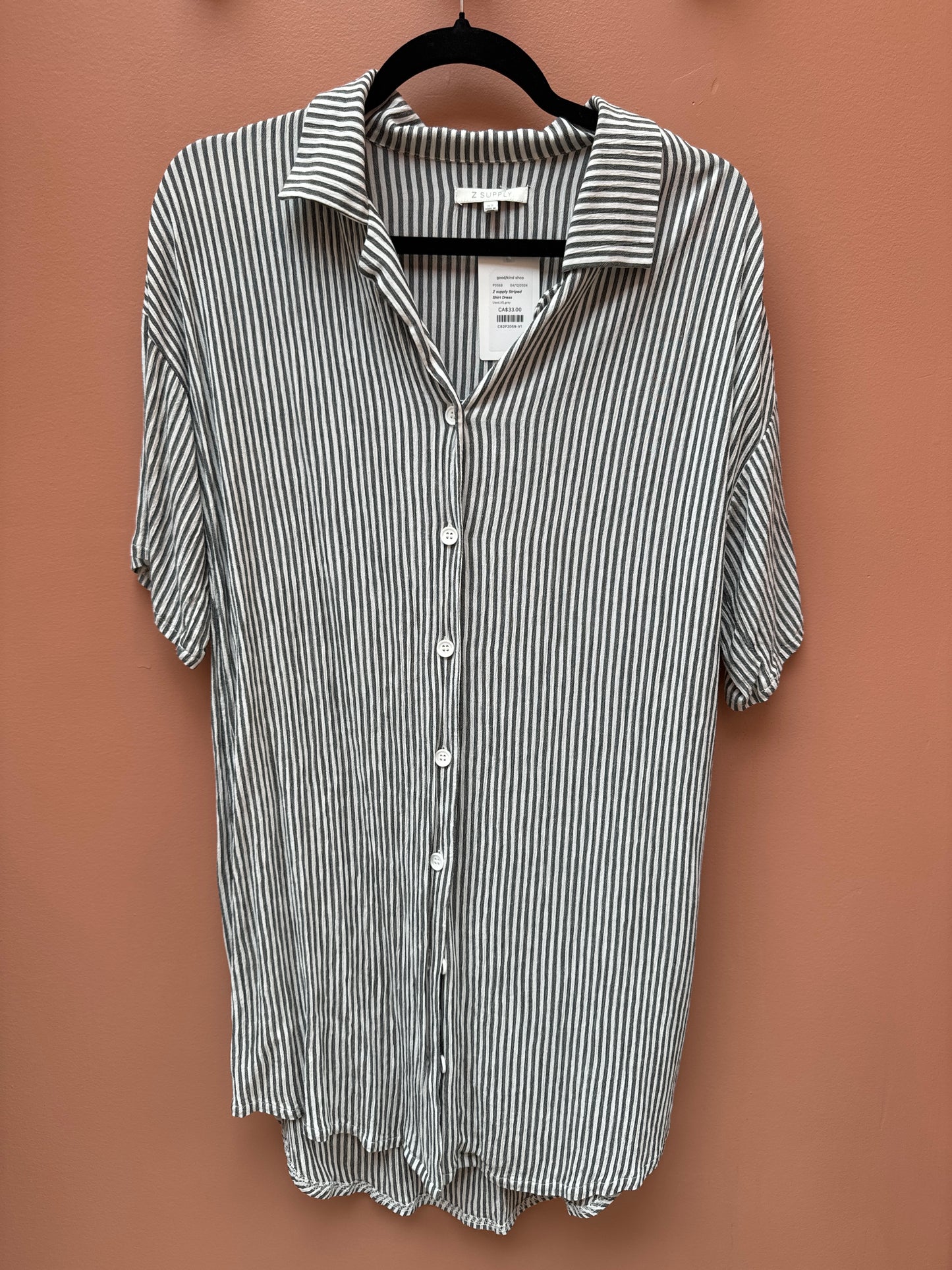Z supply Striped Shirt Dress