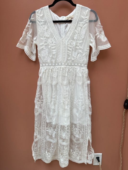 Rebellion White Lace Dress