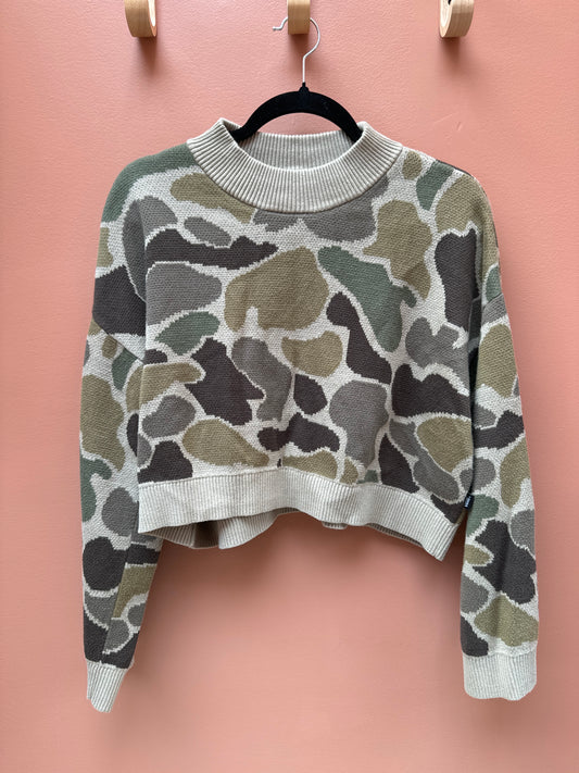 Vans Camo Cropped Sweater