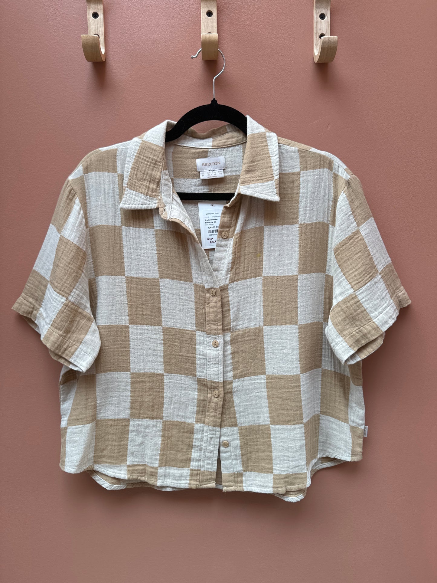 Brixton Checker Button Up SS