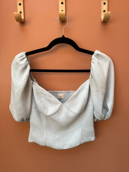 wilfred baby blue blouse