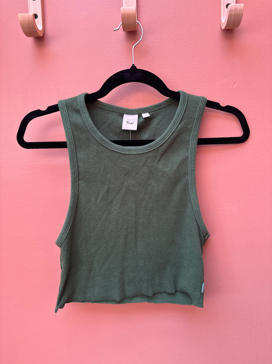 TNA Green Ribbed Tank
