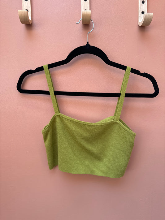 Oak + Fort Green Knit Cropped Tank