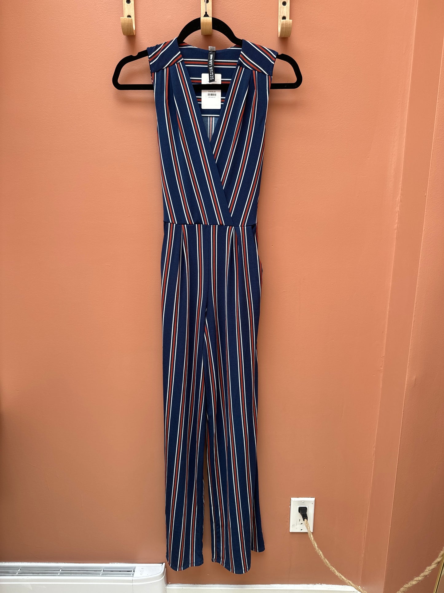 Design Lab Striped Jumpsuit