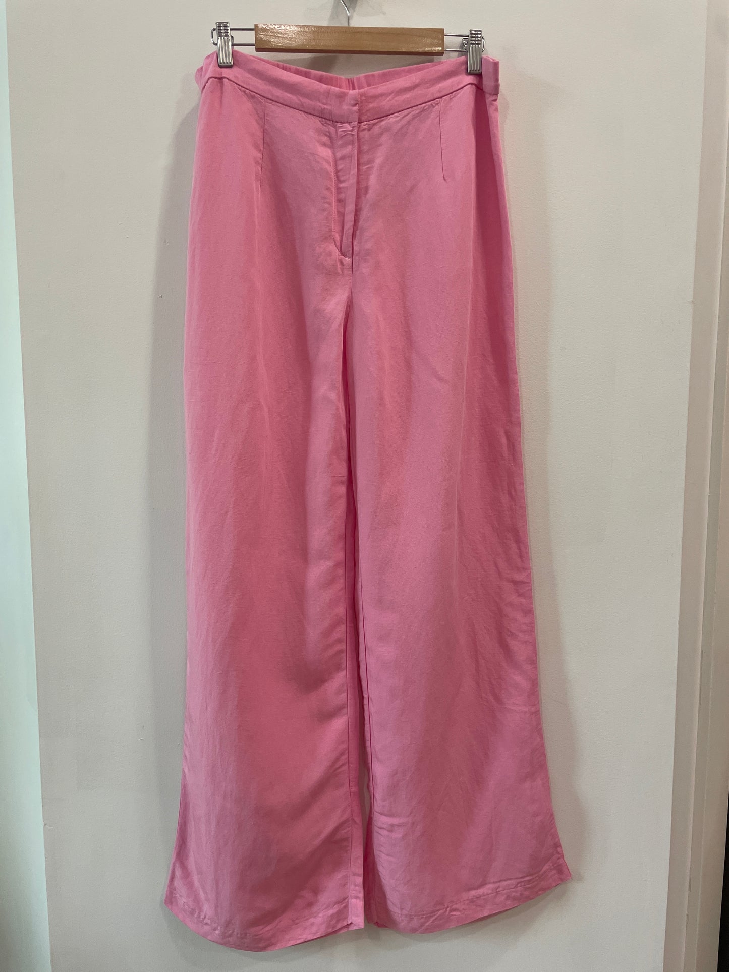 H&M Pink Linen Blend Pants