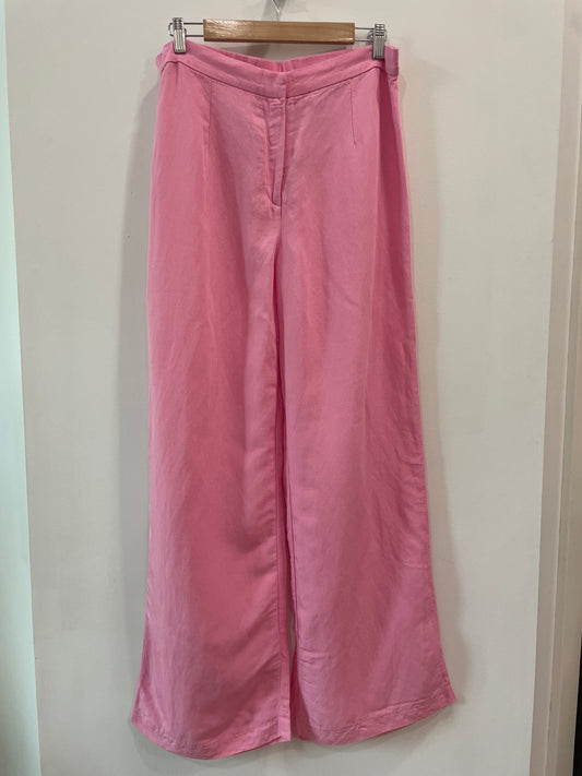 H&M Pink Linen Blend Pants