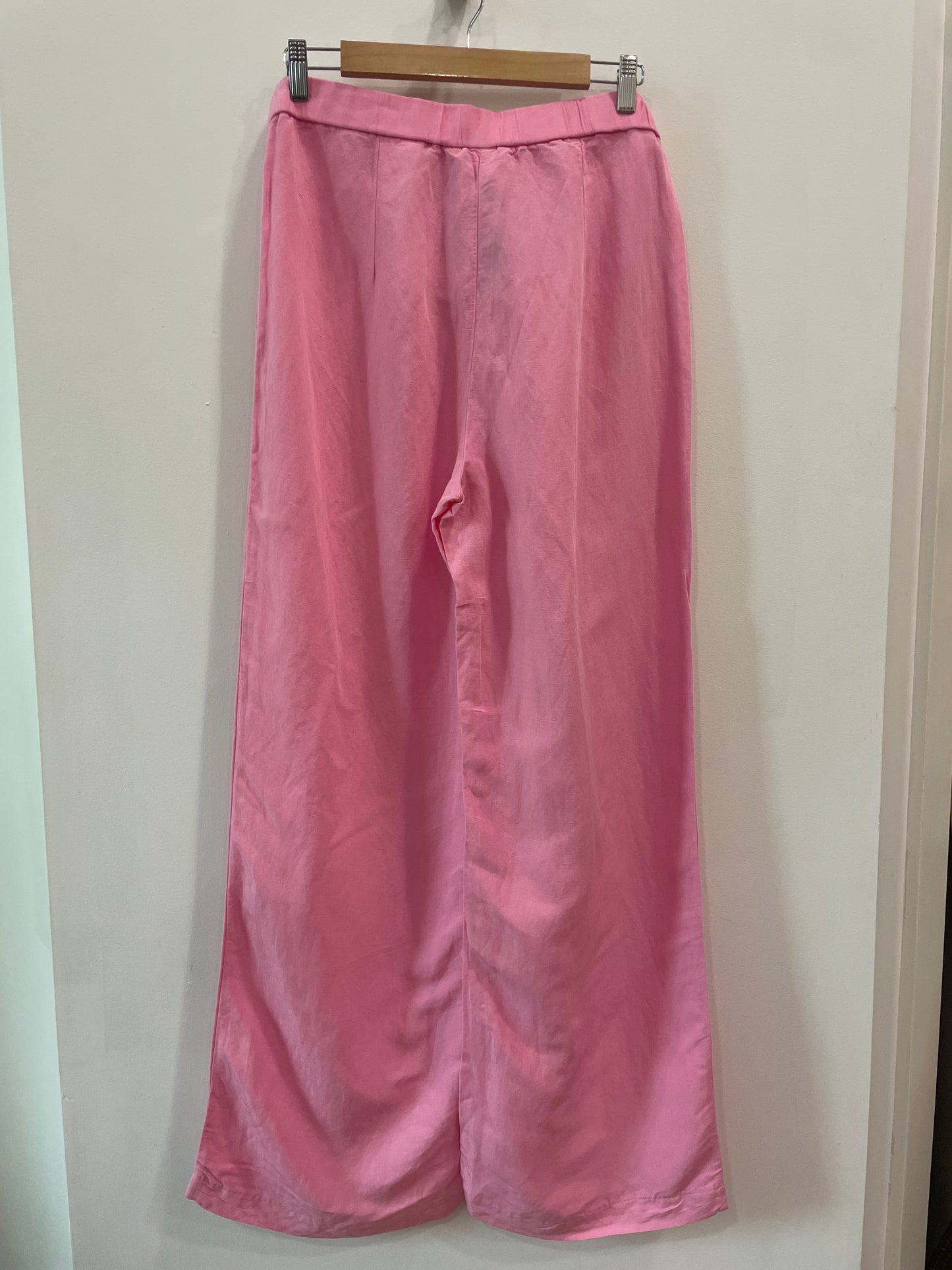 H&M Pink Linen Blend Pants