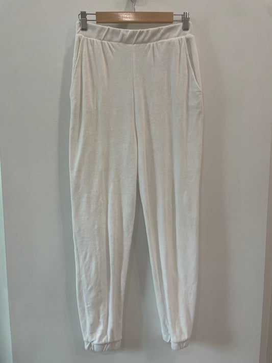 Zara White Terry Sweats