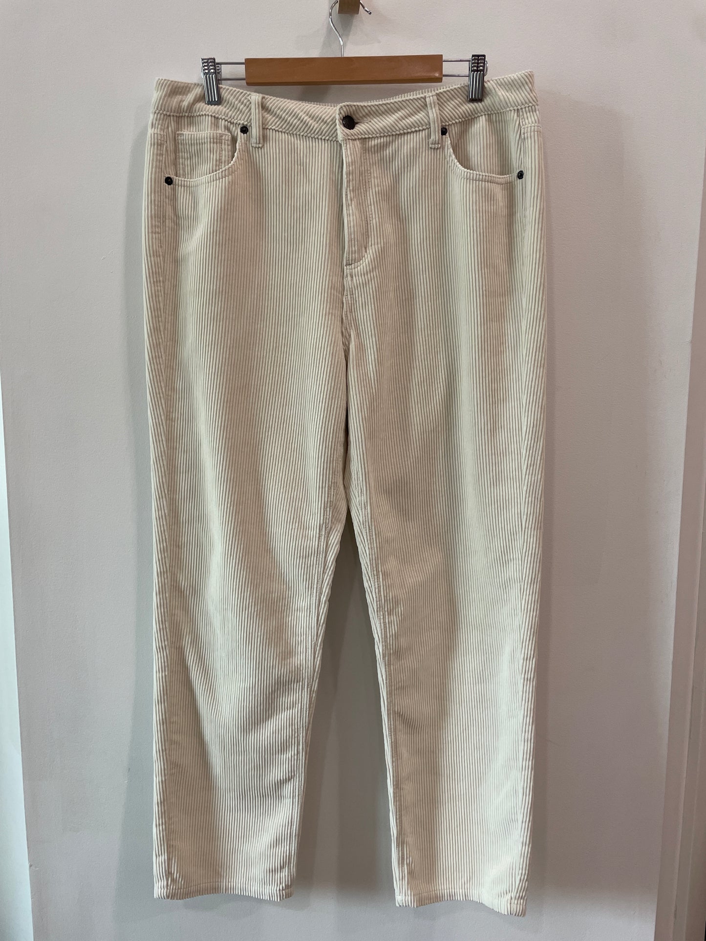 Ghanda White Corduroy Pants