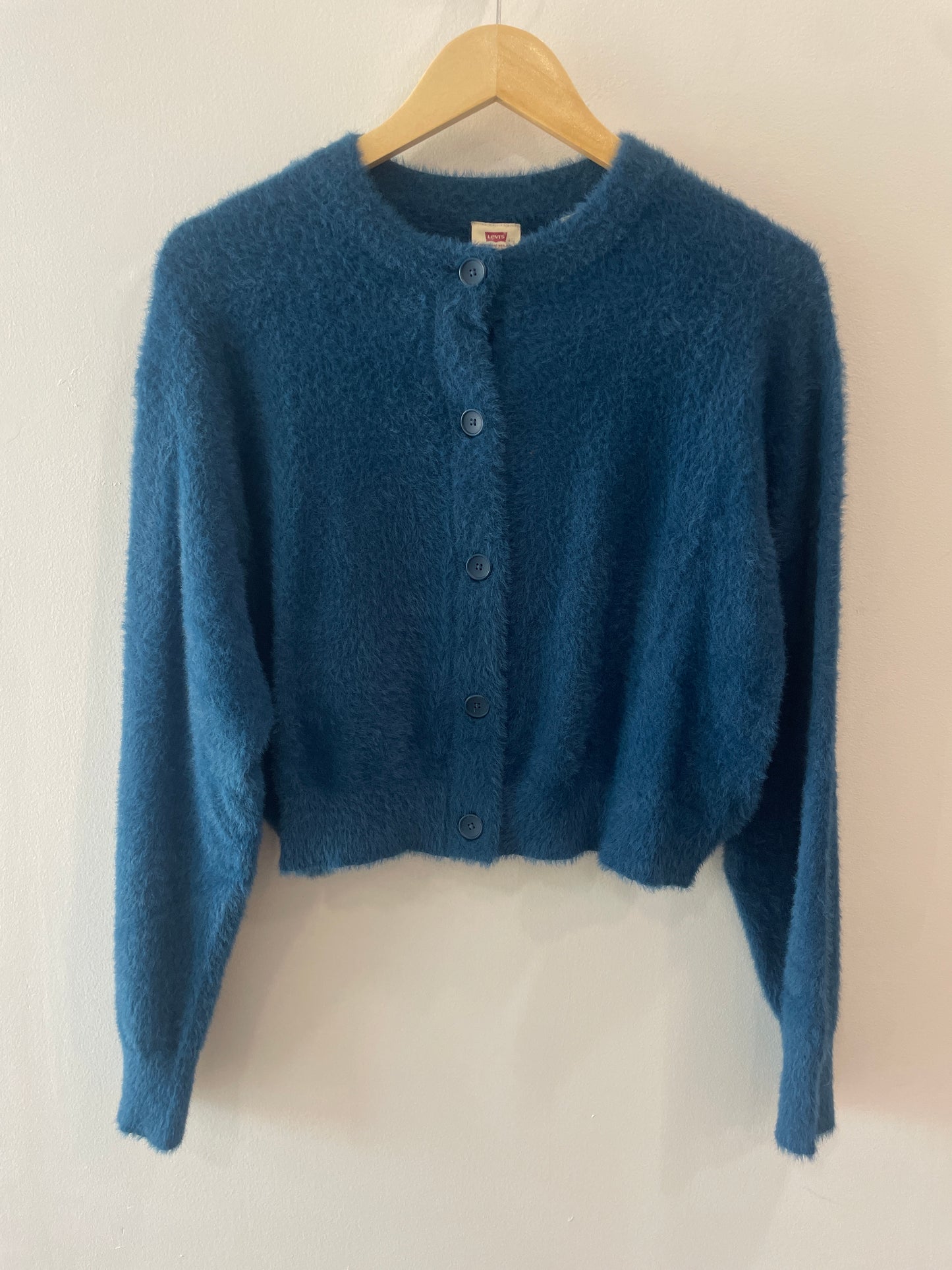 Levi's Fuzzy Blue Cardigan