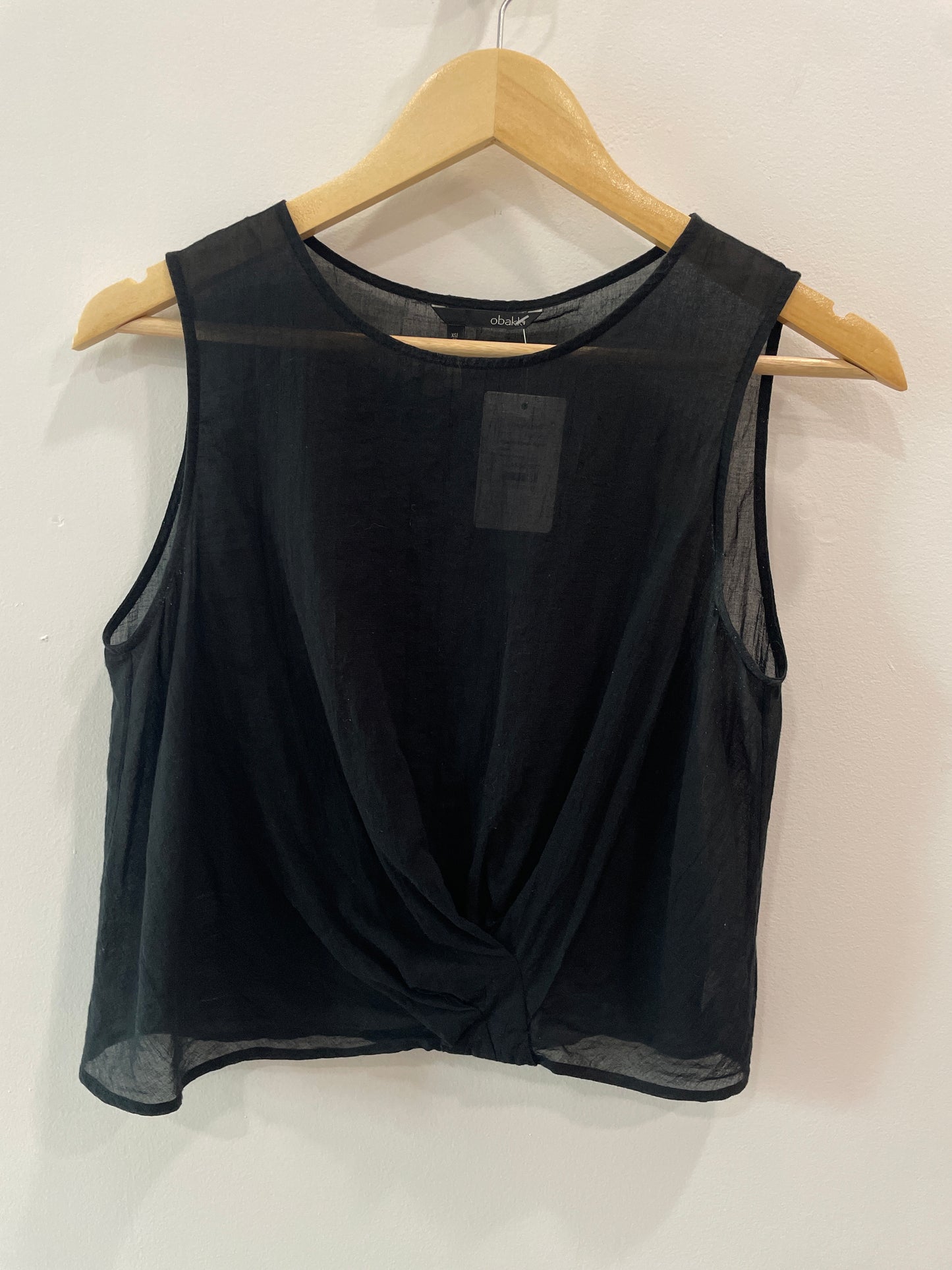 Obakki Sheer Black Tank