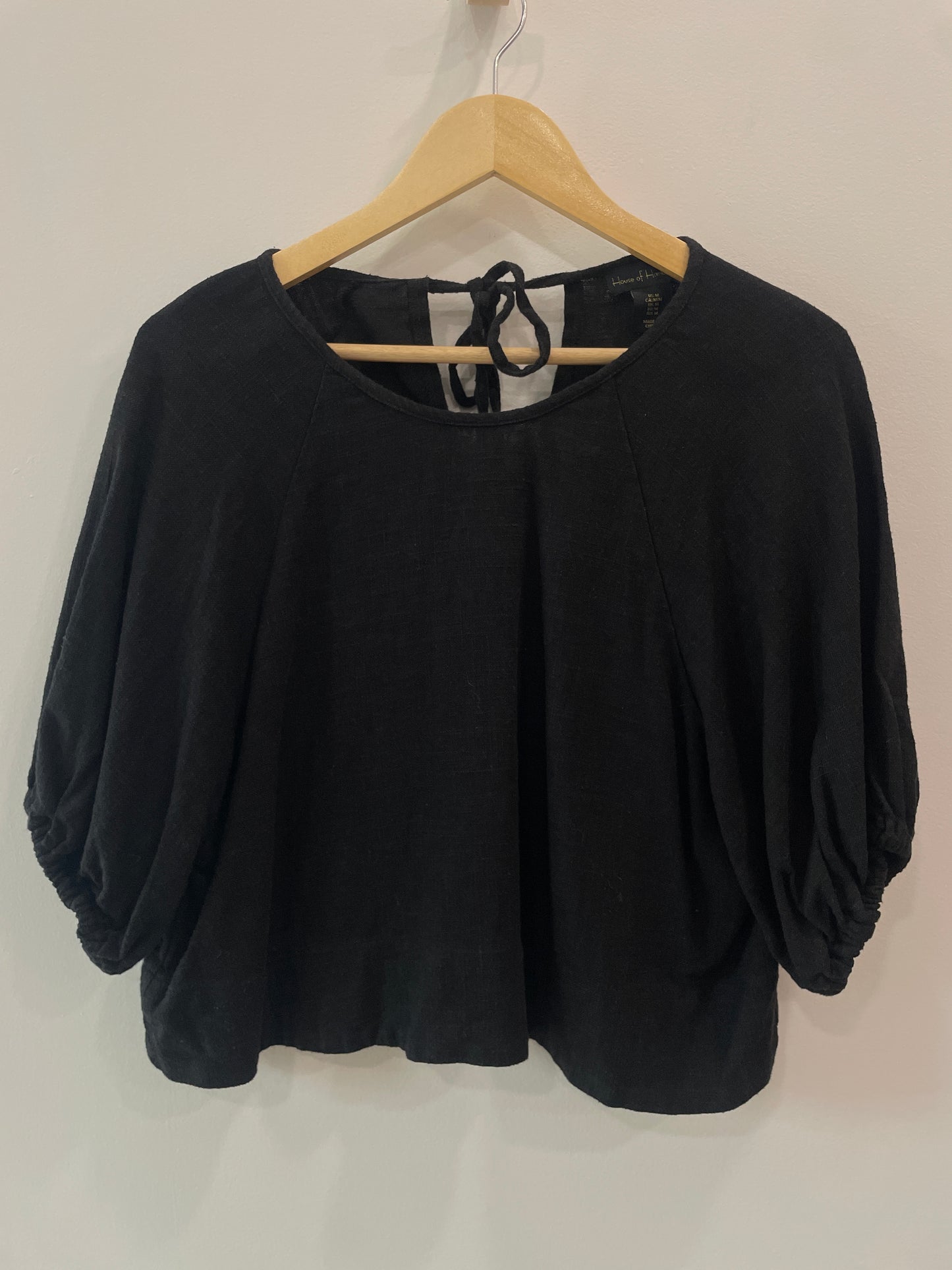 House of Harlow Linen Blend Blouse