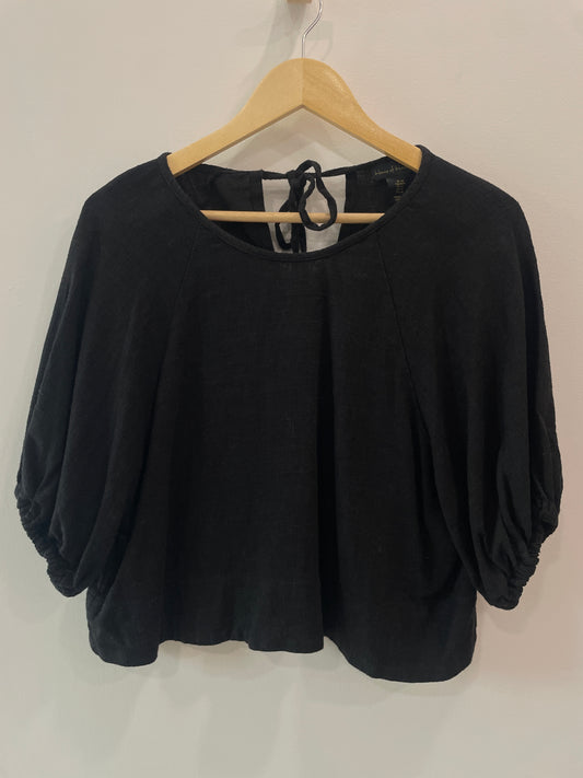 House of Harlow Linen Blend Blouse