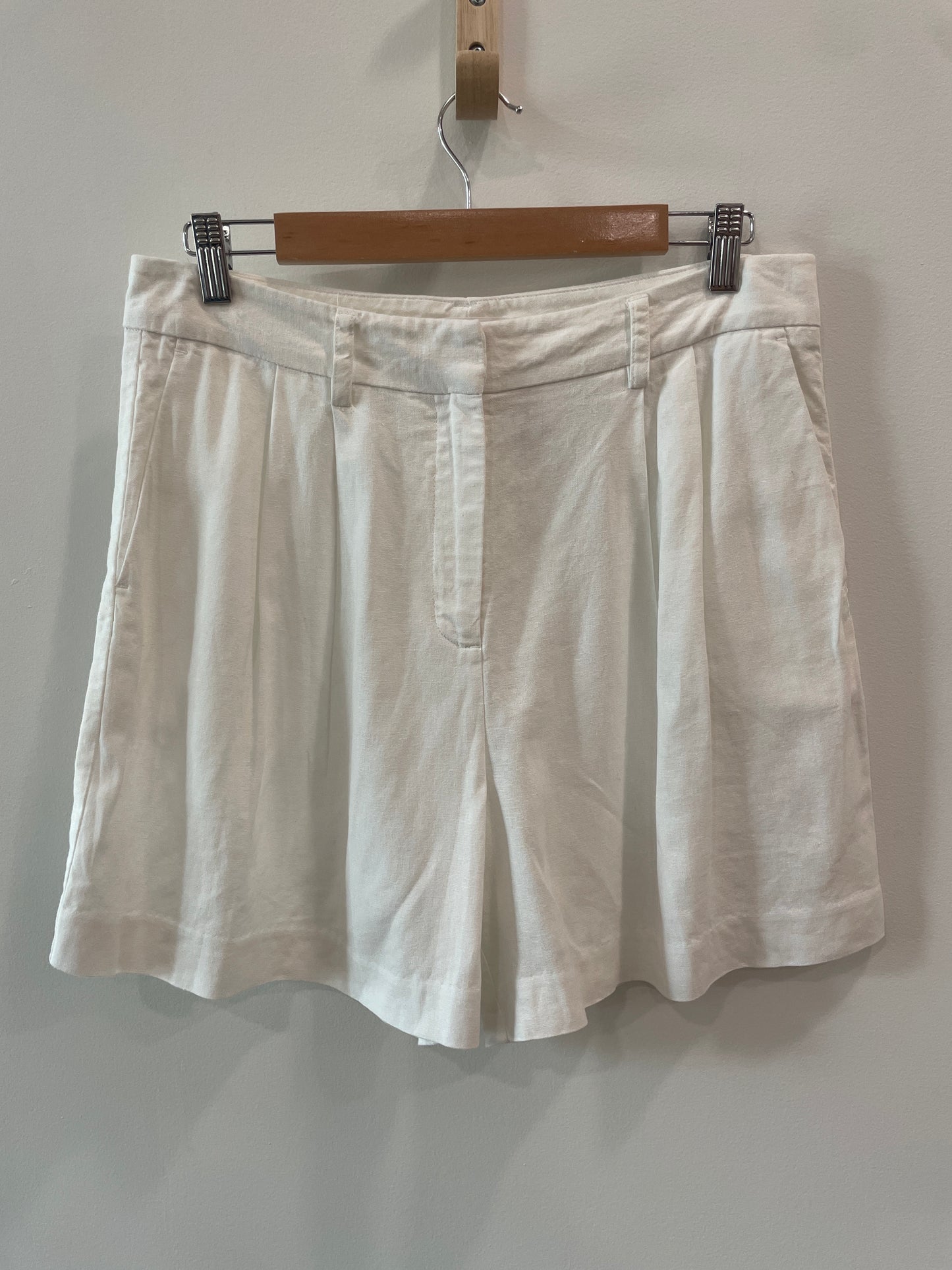 Joe Fresh White Linen Shorts
