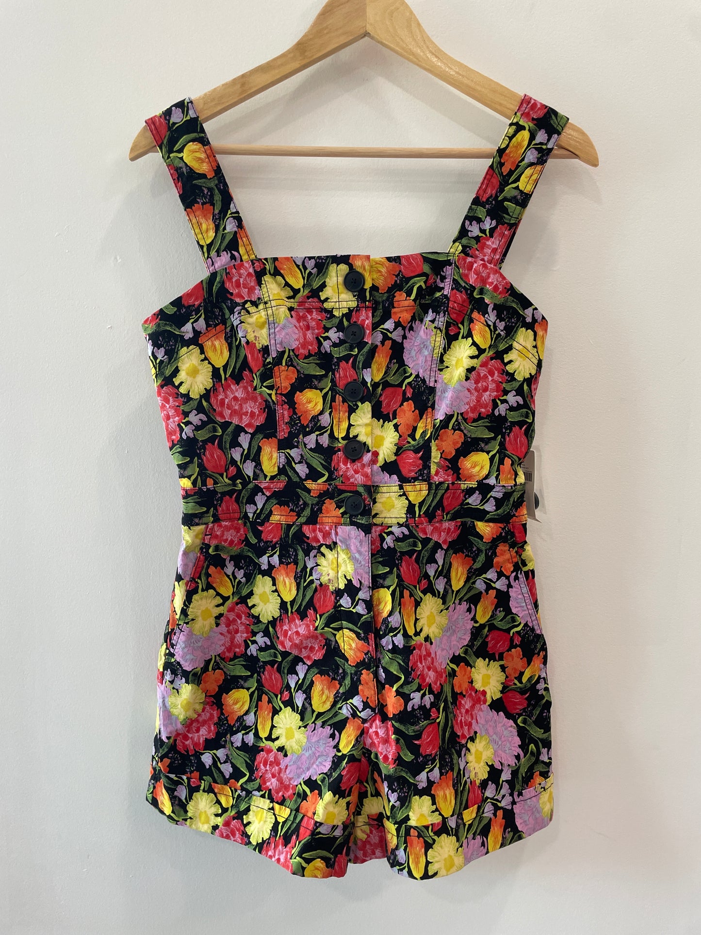 Anthropologie Floral Overalls