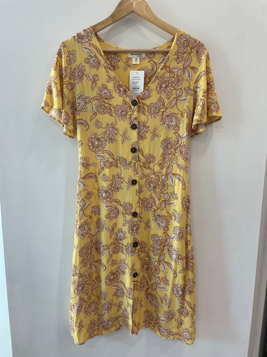 Monteau Yellow Paisley Dress