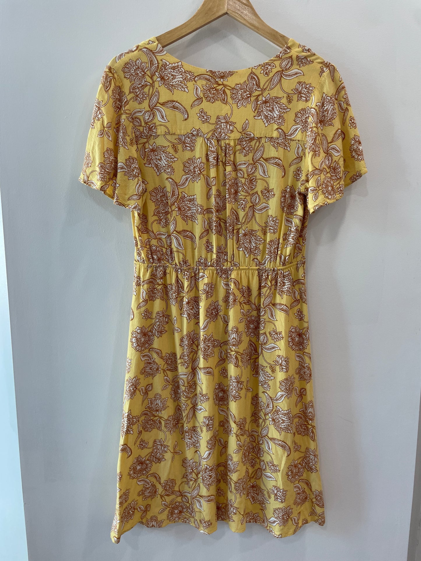 Monteau Yellow Paisley Dress