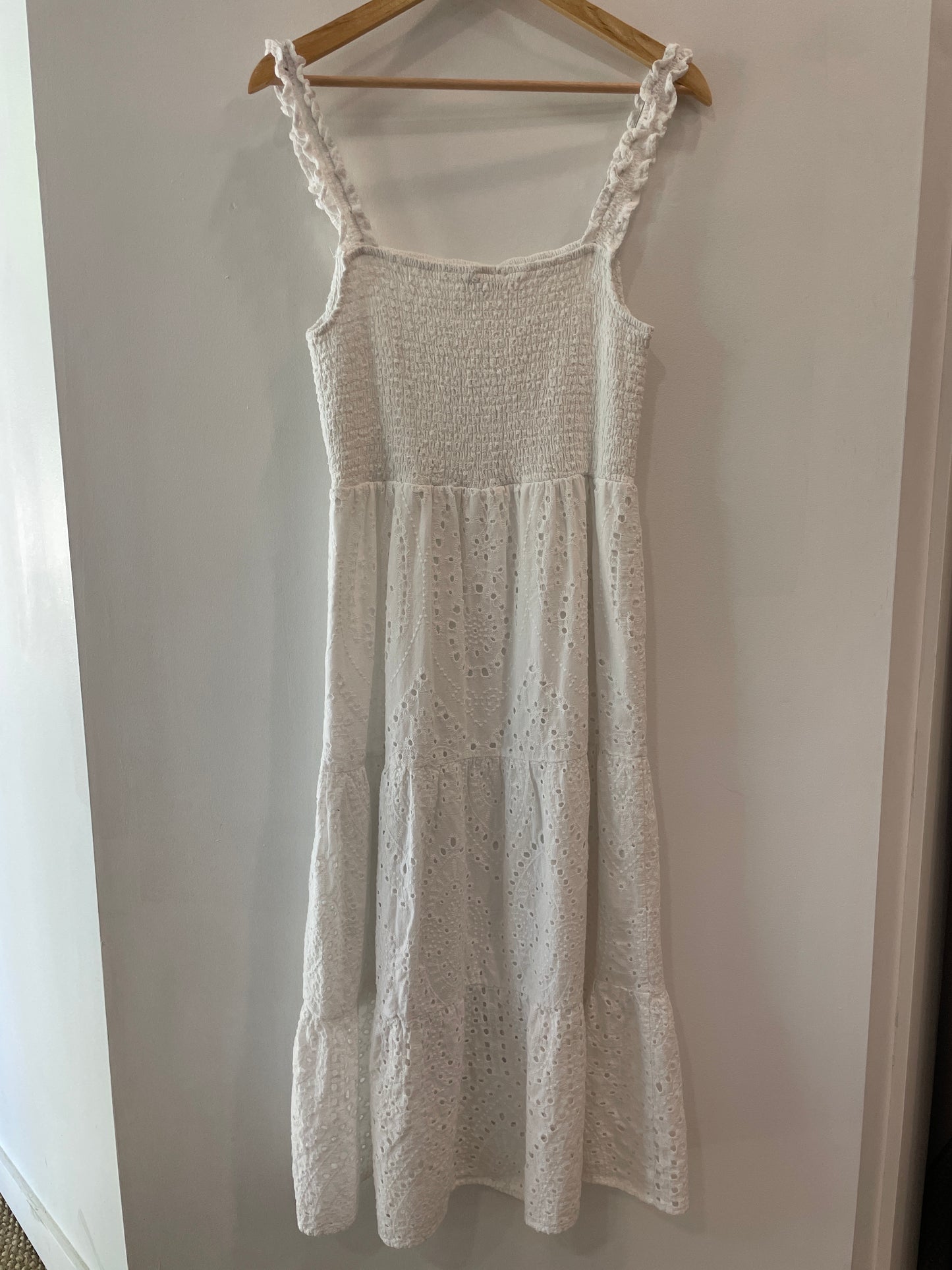 Devoted White Eyelet Dress