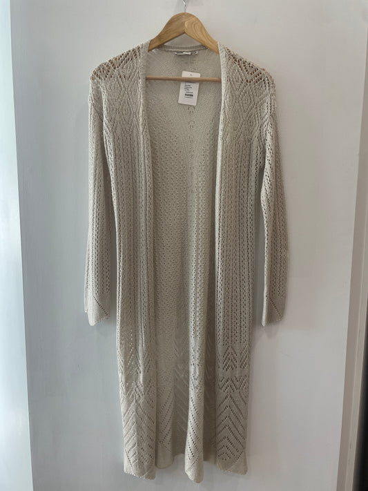 Moral Fiber Crochet Long Cardigan