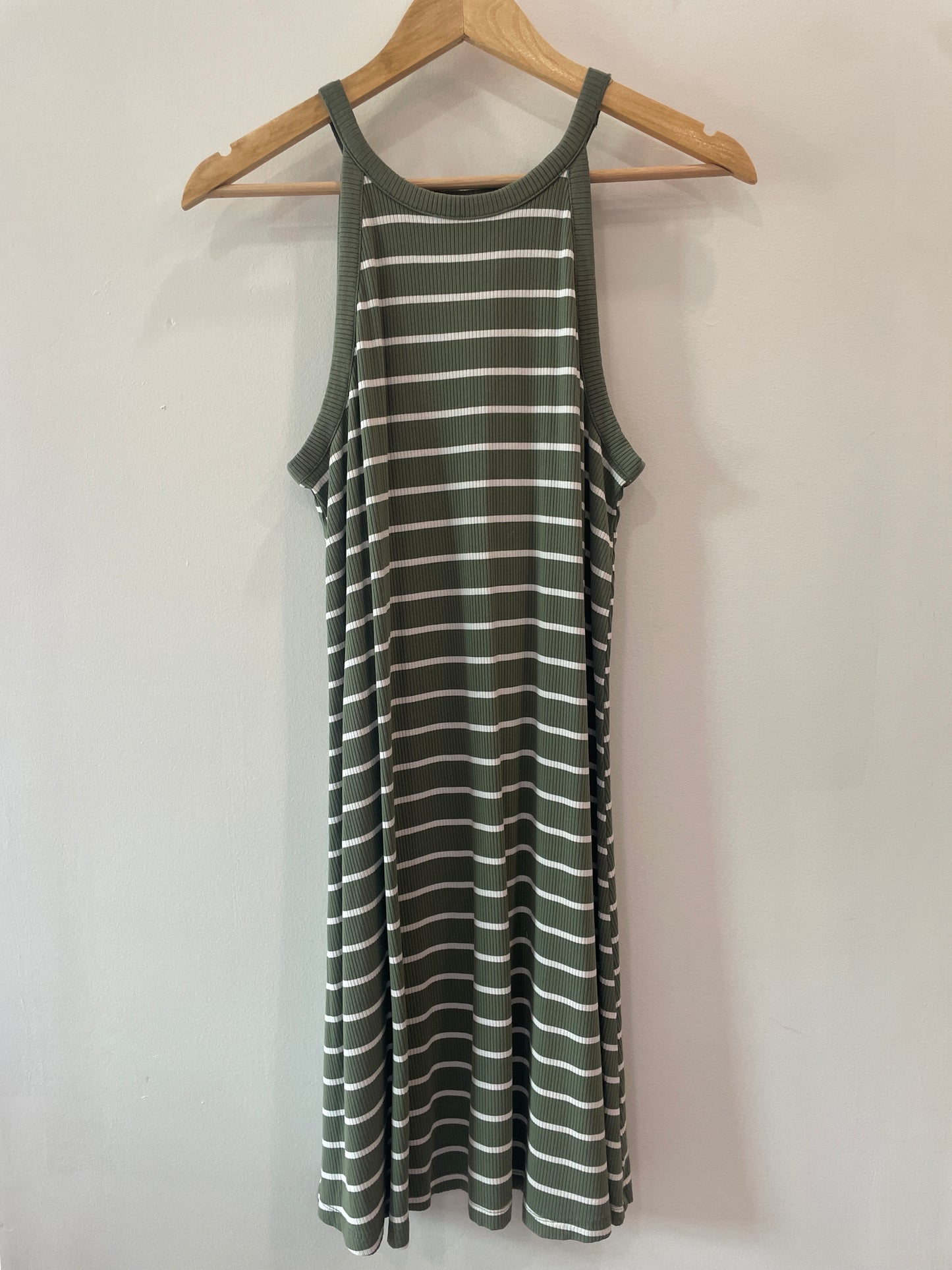 Old Navy Green Striped Dress
