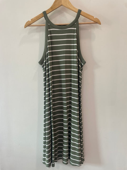 Old Navy Green Striped Dress