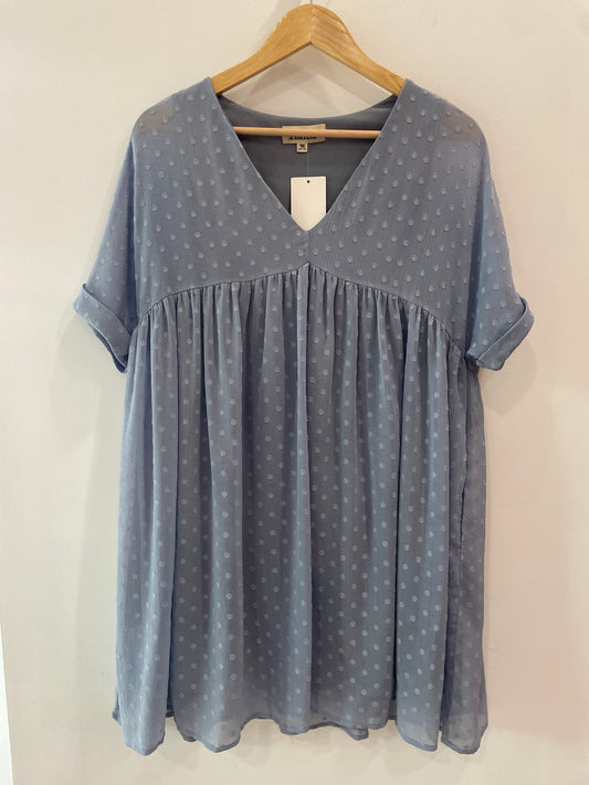 Listiele Blue Dot Dress