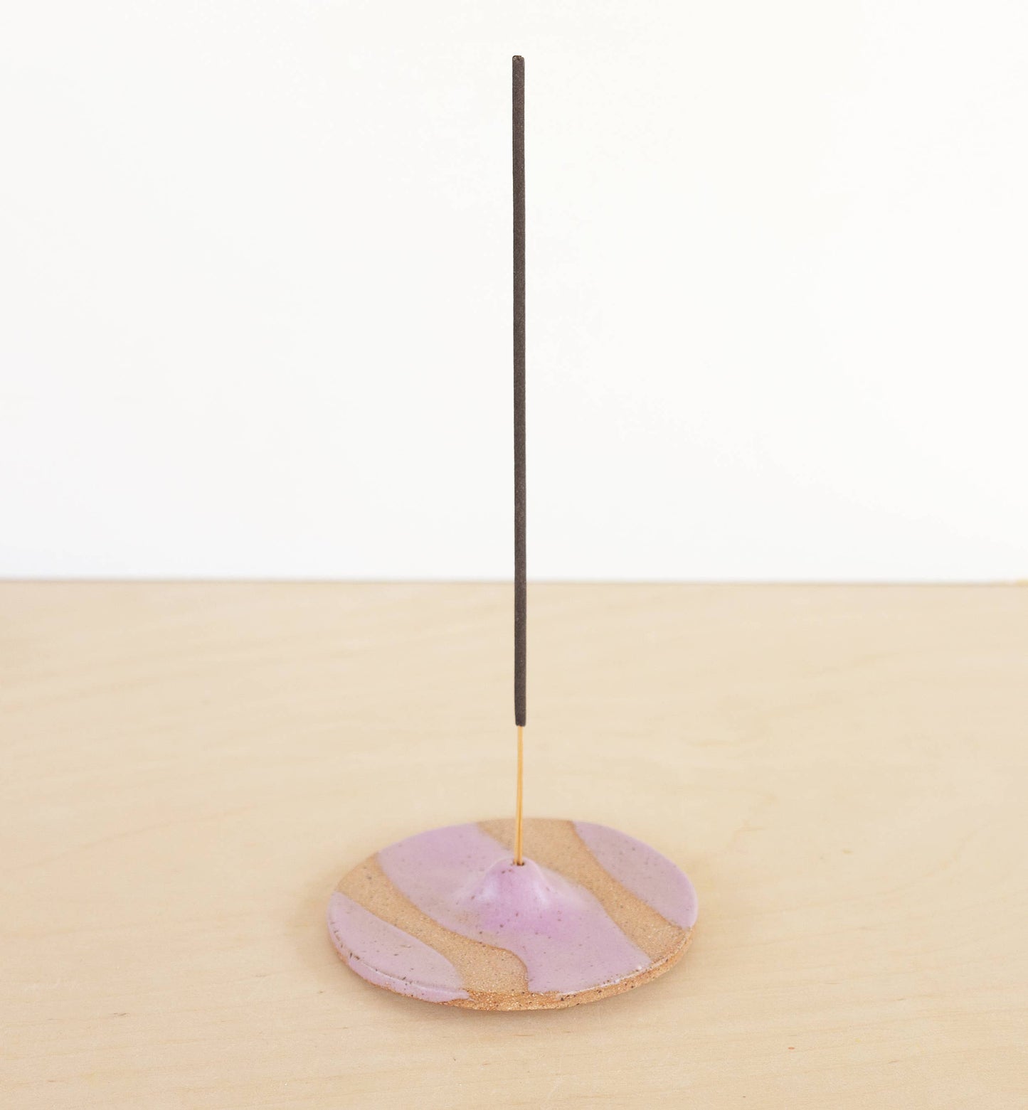 Ceramic Incense Holder - Wave XL: White