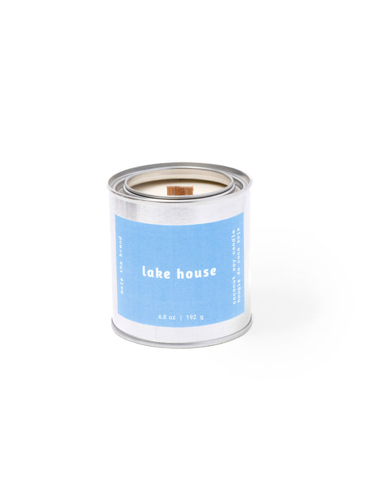 Lake House | Coconut-Soy Wax Candle : Classic Wood Wick