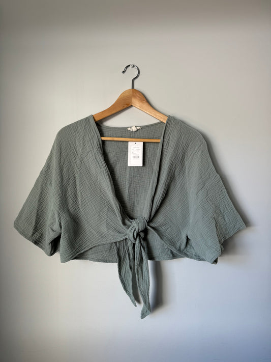 La Miel Tie Front Top