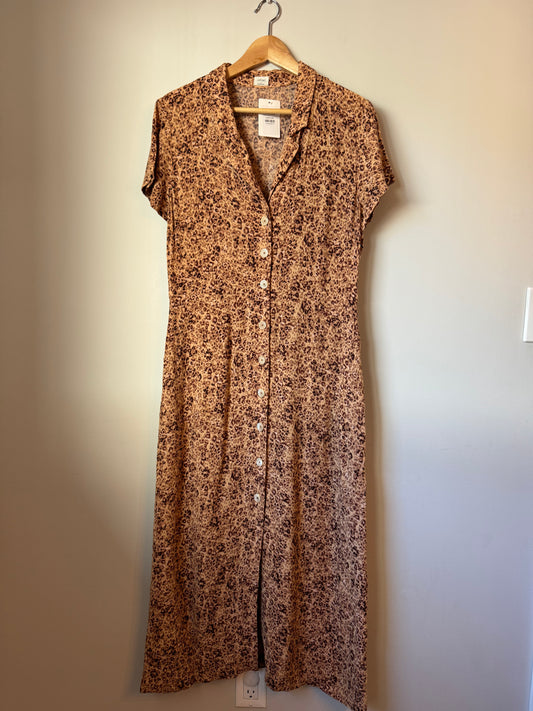 Wilfred Button Front Printed Dress