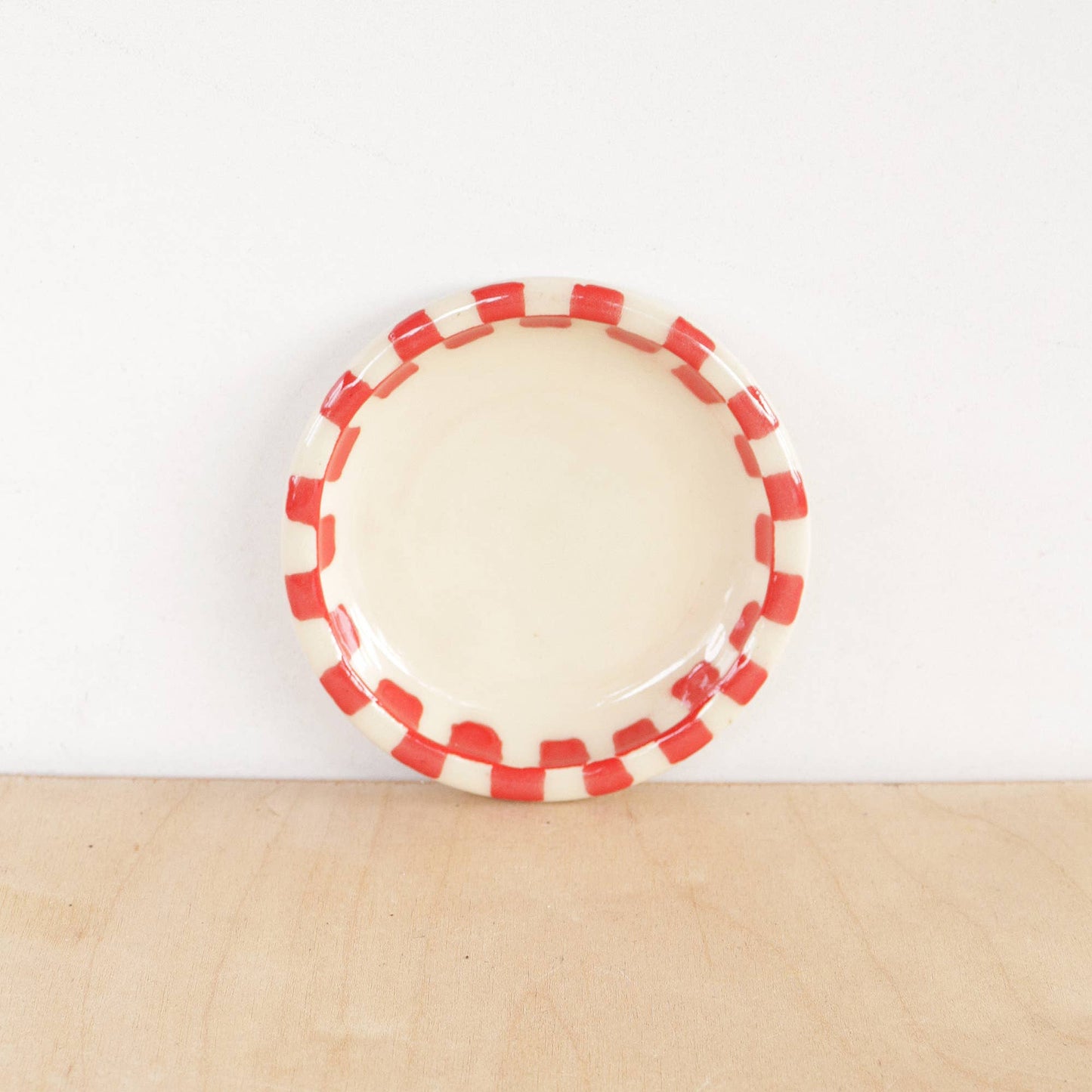 Ceramic Mini Checkerboard Ring Dish