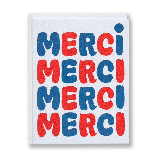 Bubble Merci Note Card