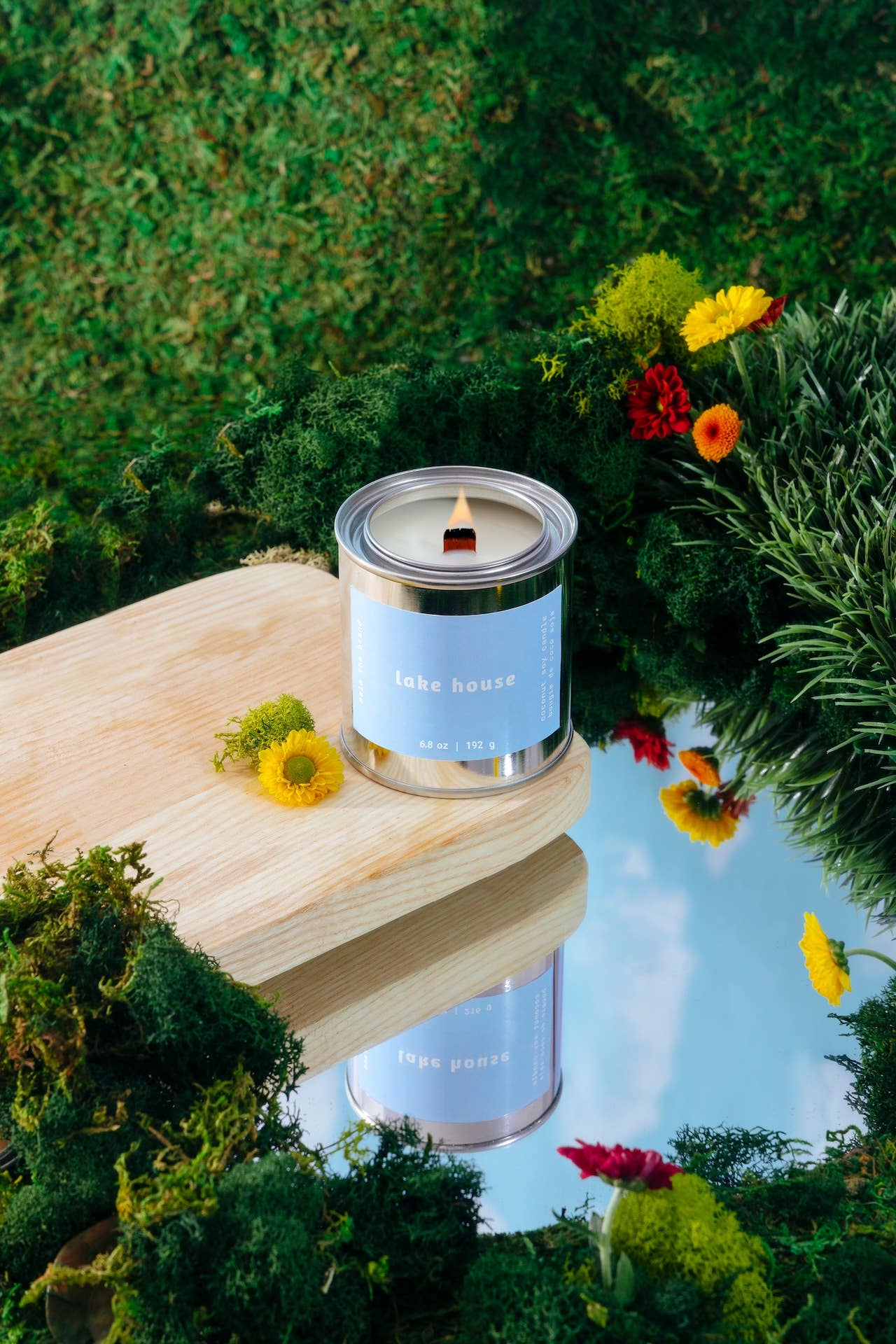 Lake House | Coconut-Soy Wax Candle : Classic Wood Wick
